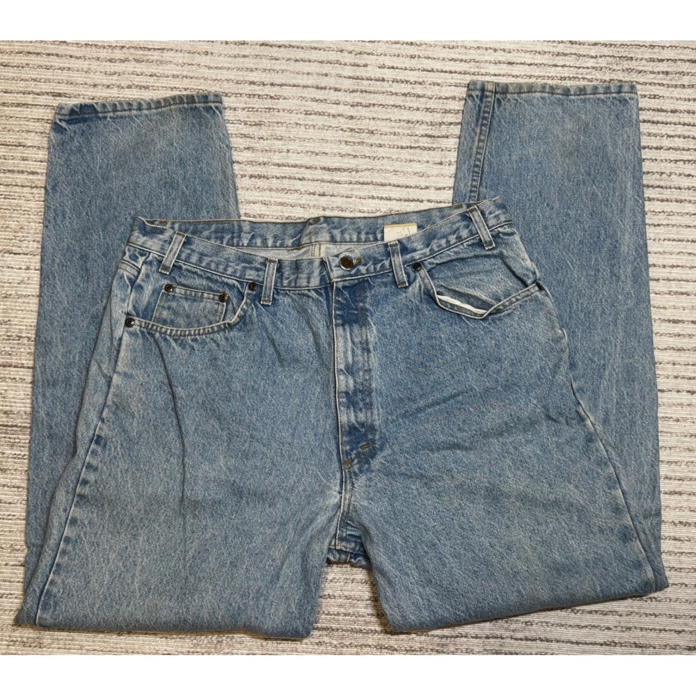 Vintage Sonoma Mens Jeans 38x32 Made in USA Light Wash Straight Leg Denim
